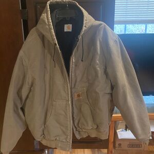 Carhartt Men's Tan Hooded Performance Jacket